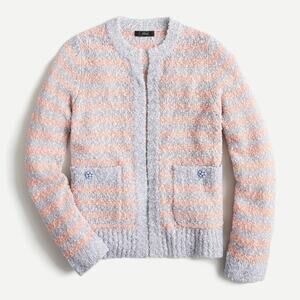 J. Crew Cardigan sweater in tweed stripe Medium